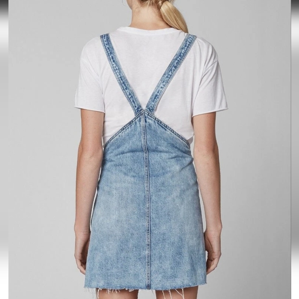 Blank NYC Denim Skirt Overalls Light Wash | Size 27" - Picture 2 of 7